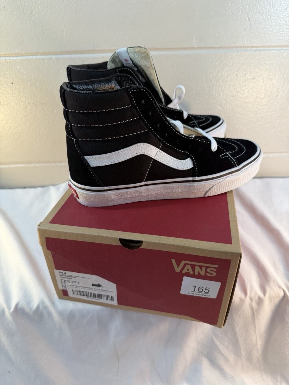 VANS SK8 Black High Tops New Size 5.5 In Men’s